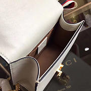 Gucci Sylvie leather mini chain bag in White 431666 - 4