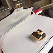 Gucci Sylvie leather mini chain bag in White 431666 - 5