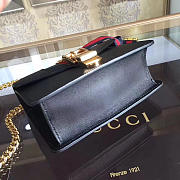 Gucci Sylvie leather mini chain bag in Black 431666 - 5