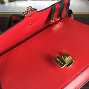 Gucci Sylvie shoulder bag in Red leather 421882 - 3
