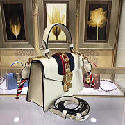 Gucci Sylvie leather mini bag in White 470270 - 5