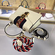 Gucci Sylvie leather mini bag in White 470270 - 4