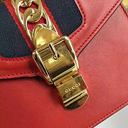 Gucci Sylvie leather mini bag in Red 470270	 - 6