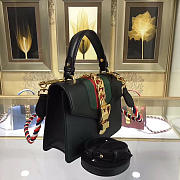 Gucci Sylvie leather mini bag in Black 470270 - 4