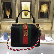 Gucci Sylvie leather mini bag in Black 470270 - 2