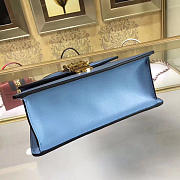 Gucci Sylvie leather mini bag in Light Blue 470270 - 6