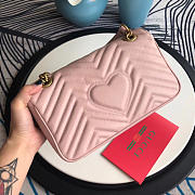 Gucci Marmont matelassé shoulder bag in Pink 443497 - 4