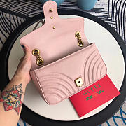 Gucci Marmont matelassé shoulder bag in Pink 443497 - 3