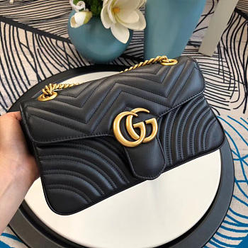 Gucci Marmont matelassé shoulder bag in Black 443497
