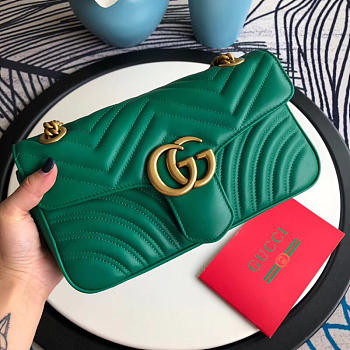 Gucci Marmont matelassé shoulder bag in Green 443497