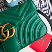 Gucci Marmont matelassé shoulder bag in Green 443497 - 3
