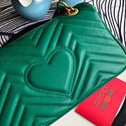 Gucci Marmont matelassé shoulder bag in Green 443497 - 5