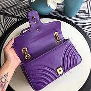 Gucci Marmont matelassé shoulder bag in Purple 443497 - 2