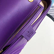 Gucci Marmont matelassé shoulder bag in Purple 443497 - 4