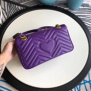 Gucci Marmont matelassé shoulder bag in Purple 443497 - 6