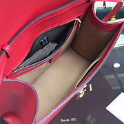 Gucci Sylvie medium top handle bag in Red leather 431665 - 5