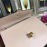 Gucci Sylvie medium top handle bag in Pink leather 431665 - 5