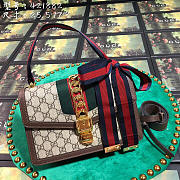 Gucci Sylvie shoulder Brown bag leather 421882	 - 1