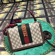 Gucci Sylvie shoulder Brown bag leather 421882	 - 5