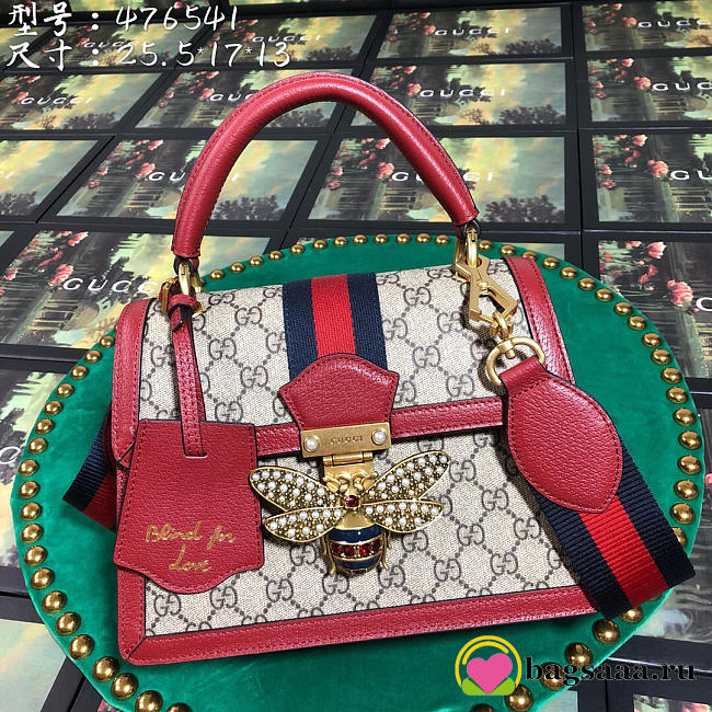 Gucci Queen Margaret small top handle bag in Red 476541 - 1