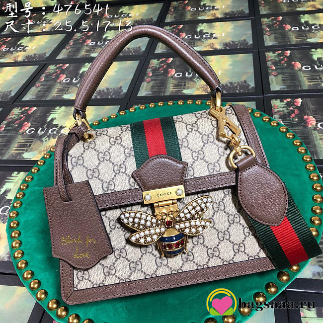 Gucci Queen Margaret small top handle bag in Brown 476541 - 1