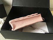 Chanel Flap Bag Calfskin Leather Pink with Silver Hardware - 5