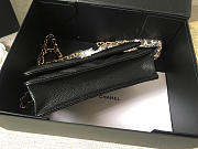Chanel Flap Bag Calfskin Leather Black with Gold Hardware - 6