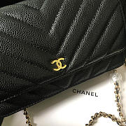 Chanel Flap Bag Calfskin Leather Black with Gold Hardware - 4