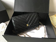 Chanel Flap Bag Calfskin Leather Black with Gold Hardware - 3