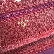 Chanel Flap Bag Calfskin Leather Red with Gold Hardware - 5