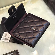 Chanel Plain Folding Black Wallets with Silver Hardware - 3