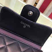 Chanel Plain Folding Black Wallets with Silver Hardware - 6