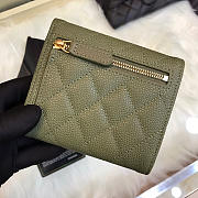 Chanel Plain Folding Green and Pink Wallets with Gold Hradware - 4
