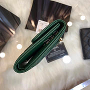 Chanel Calfskin Leather Plain Folding Green Wallets - 4