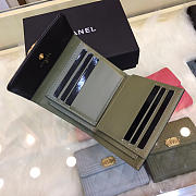 Chanel Lebay Calfskin Leather Plain Folding Black Wallets - 5