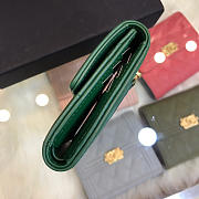 Chanel Lebay Calfskin Leather Plain Folding Green Wallets - 3