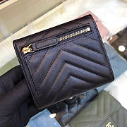 Chanel Calfskin Leather Plain Folding Black Wallets - 2