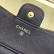 Chanel Calfskin Leather Plain Folding Black Wallets - 4