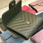 Chanel Calfskin Leather Plain Folding Green Wallets 82288 - 5
