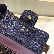 Chanel Calfskin Leather Plain Folding Black Wallets with Gold Hardware - 6