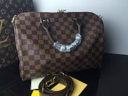 Louis Vuitton Damier Azur Speedy 30cm With Shoulder Strap Bag N41183 - 5