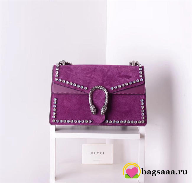 Gucci Dionysus Calfskin Purple Bag 400249 - 1