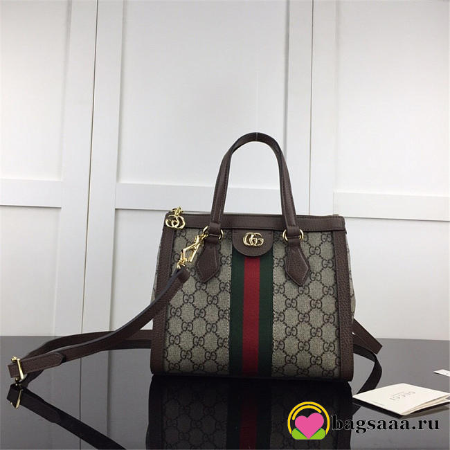 Gucci Ophidia small GG tote bag in Khaki 547551 - 1