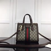 Gucci Ophidia small GG tote bag in Khaki 547551 - 5