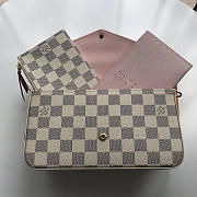 Louis Vuitton Damier Canvas Pochette Felicie Wallets Handbag 63106 - 4