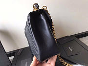 YSL Monogram College Black Medium Bag with Gold Hardware 24cm - 3