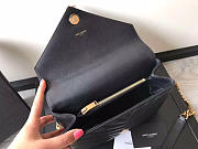 YSL Monogram College Black Medium Bag with Gold Hardware 24cm - 5