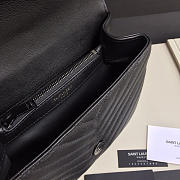 YSL Monogram College Black Medium Bag 24cm - 4