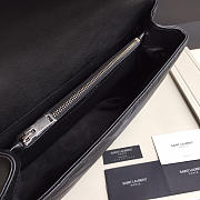 YSL Monogram College Black Large Bag with Silver Hardware 32cm - 4