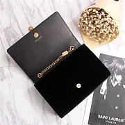 YSL Saint Laurent Black Bag with Gold Hardware - 6